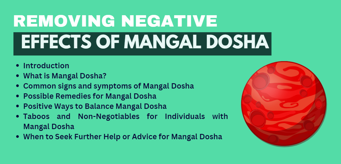 Uncovering the Secrets to Removing Negative Effects of Mangal Dosha